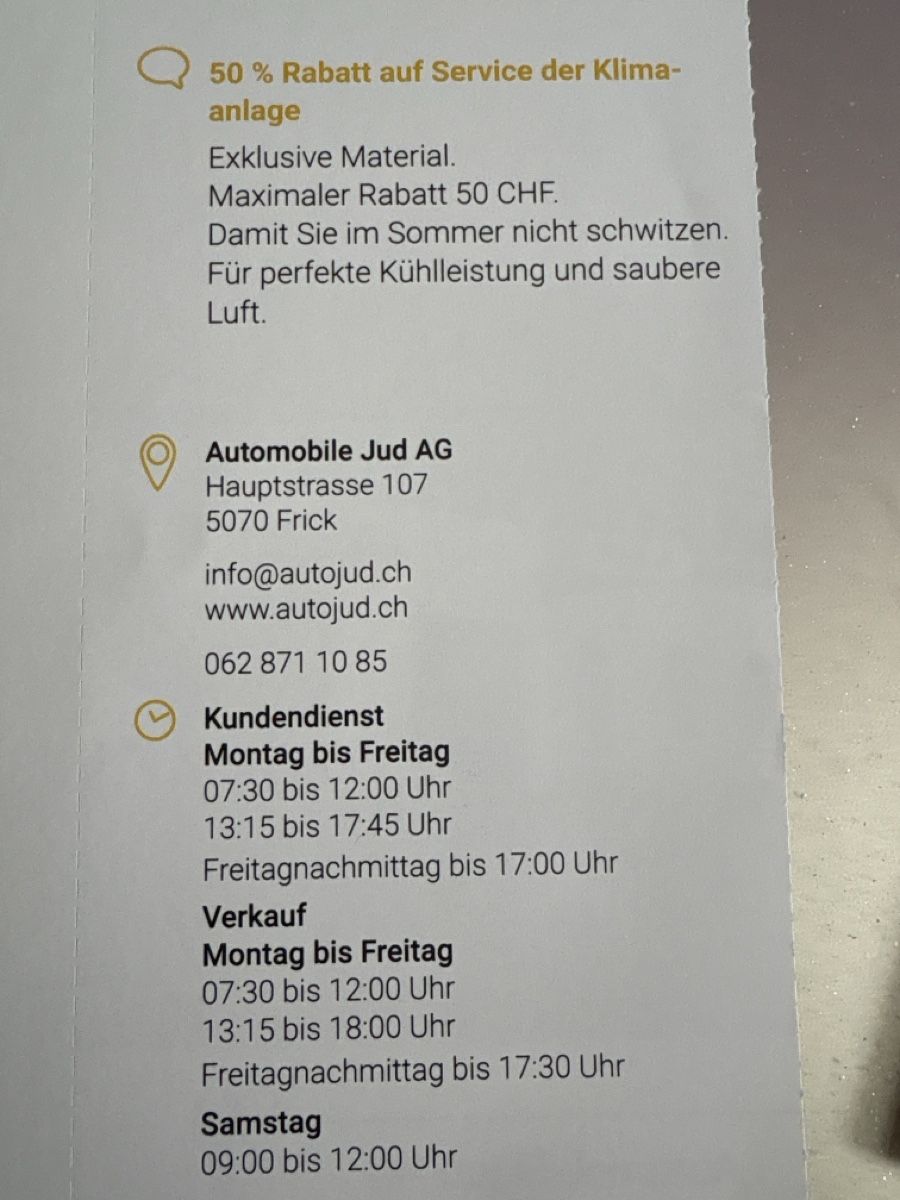 Gutscheine: Trois bons rabais à Frick – Neu (gemäss Beschreibung) aus Düdingen von Yellow 1