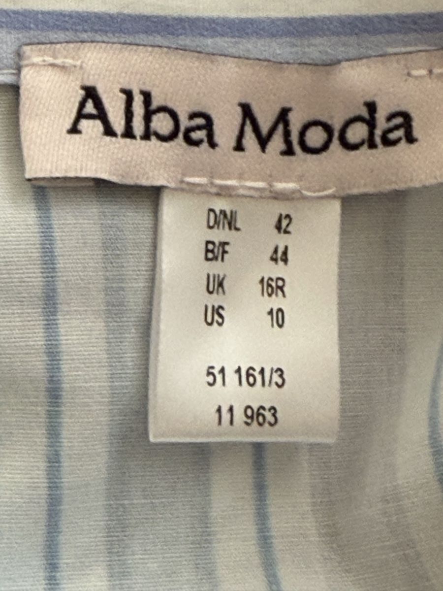 Alba Moda Camicette: Alba Moda Hemd Streifen Gr. 42 Baumwolle  – Usato da Elsau venduto da isidobrany09 1