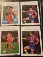 4x Bayern München - handsigniert 90er Jahre
