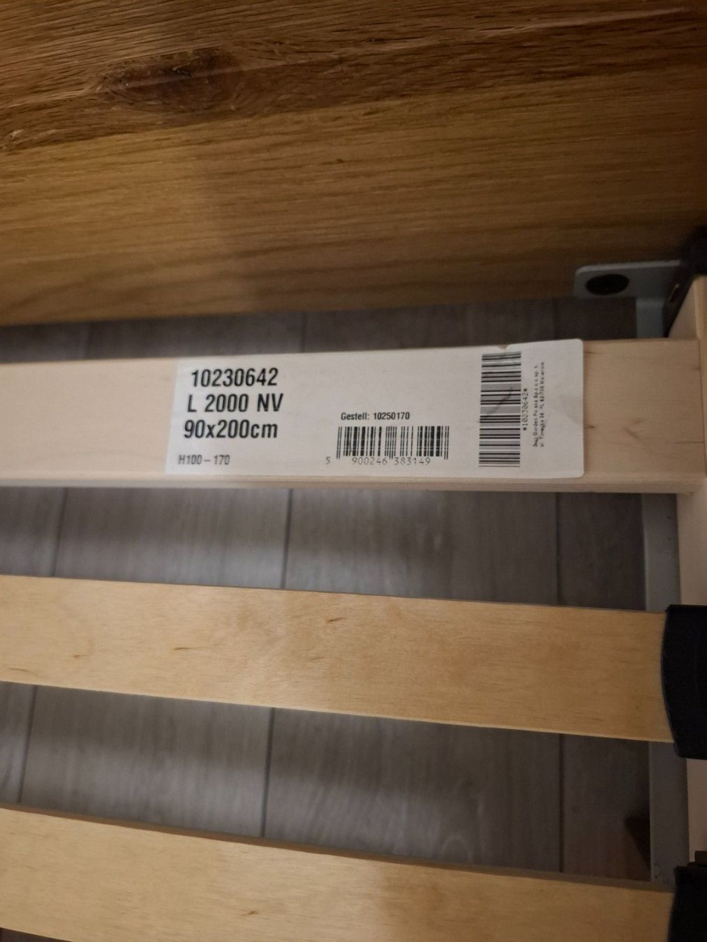 Reti a doghe: Lattenrost L 2000 NV 90x200cm Holz – Usato da Luzern venduto da liv_6n92 2