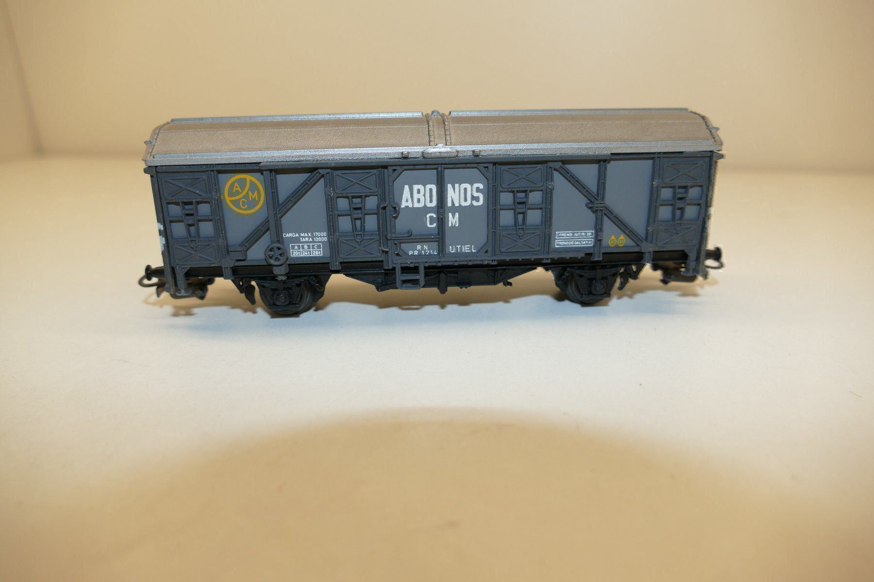 Modellini di ferrovie: Electrotren H0: AMC Güterwagen Abonos CM – Nuovo (secondo la descrizione) da Niederhasli venduto da rail-duerst