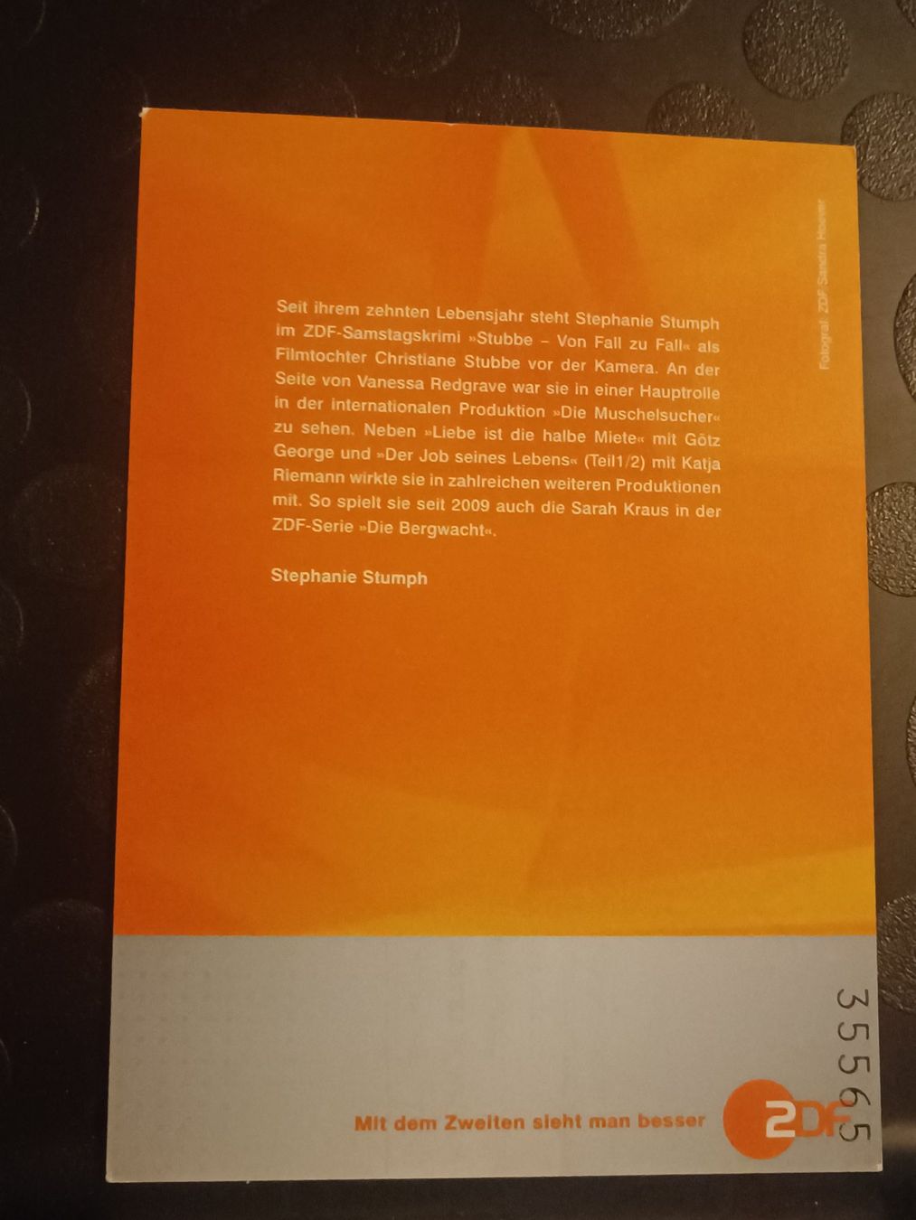 Autographes: Stephanie Stumph - handsigniert - Stubbe – Von Fall zu Fall – D'occasion à Menziken par Artographs 1