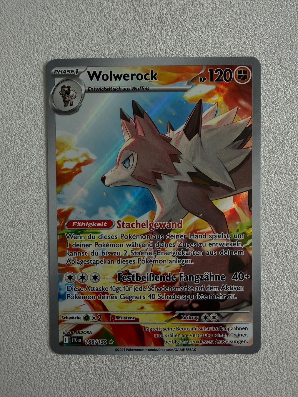 Pokémon Carte collezionabili: Wolwerock (JTG 166) – Nuovo (secondo la descrizione) da Zollikofen venduto da blaizol