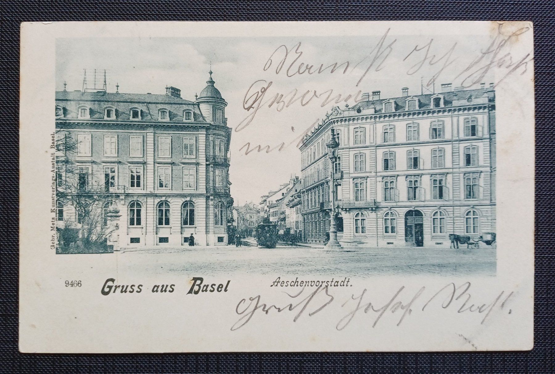 Cartoline postali: AK Aeschenvorstadt BASEL 1902 – Usato da Brittnau venduto da simionius