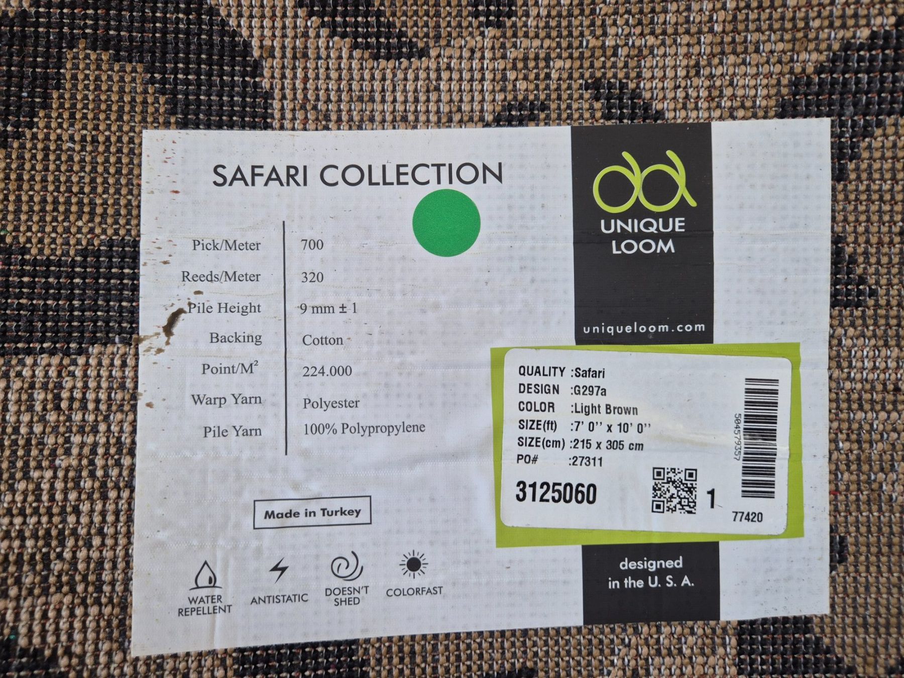 Tapis: Leopard short pile rug 212x308cm – D'occasion à Zürich par monadiederich 6