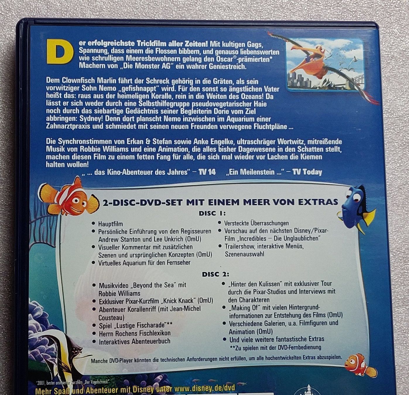 Tutti i DVDs: Findet Nemo / 2 DVD – Usato da Zollikofen venduto da Blackie 2