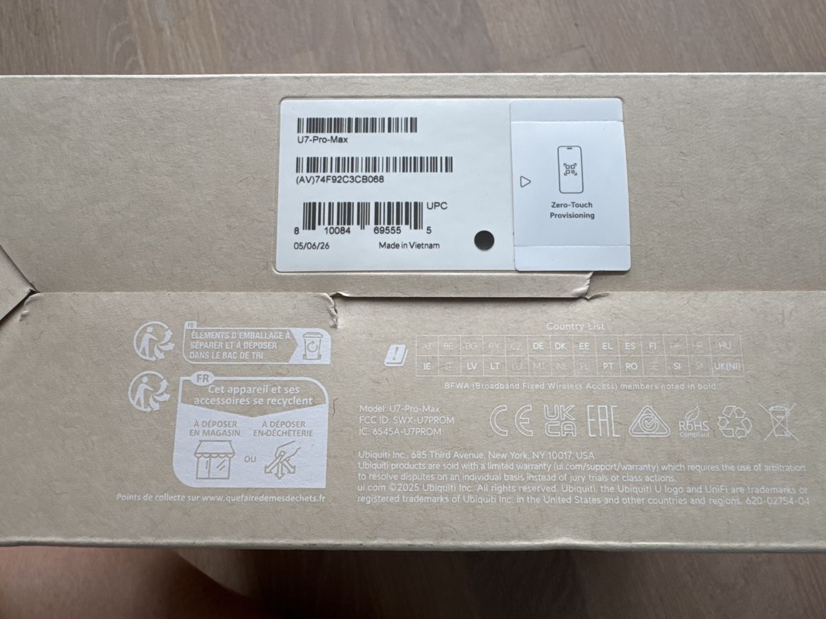 Unifi Modems & Router: UniFi U7 Pro Max Access Point – Neu und originalverpackt aus Birmensdorf ZH von Orion999 1