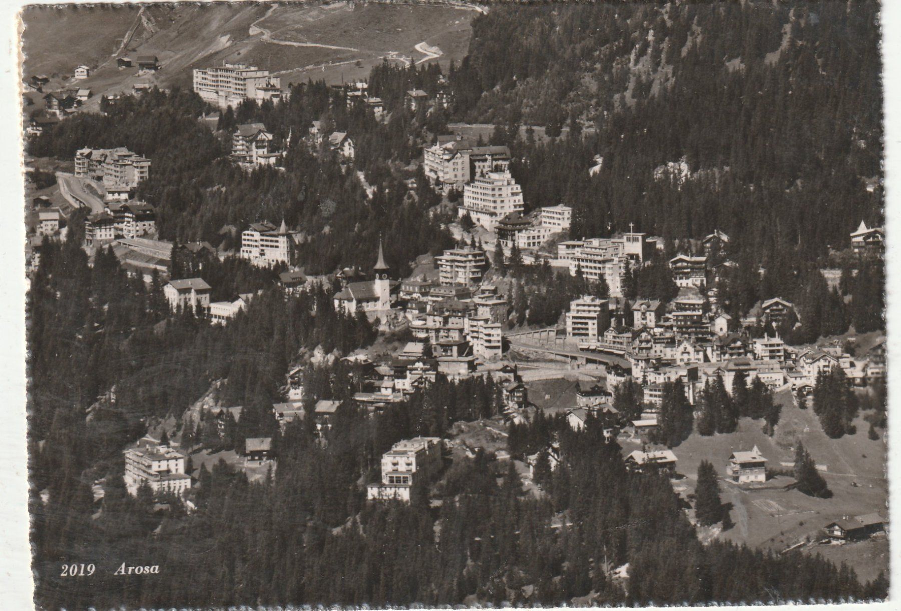 Cartoline postali: Arosa um 1952 – Usato da Lumbrein venduto da made02