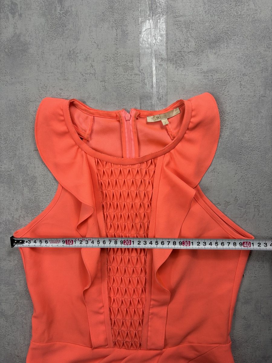 Maje Kleider: Robe Maje Retta Corail à Volants - Taille 2 (M) – Neu (gemäss Beschreibung) aus Hauterive NE von Leo_o 4