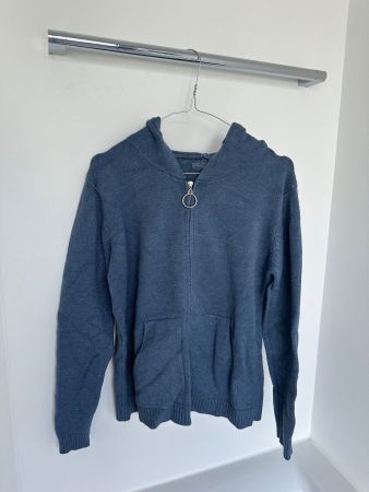 Blaue Strickjacke mit passender Hose Set Gr.S/M