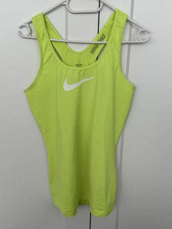 Nike Pro neon gelb Sport Top Gr. M