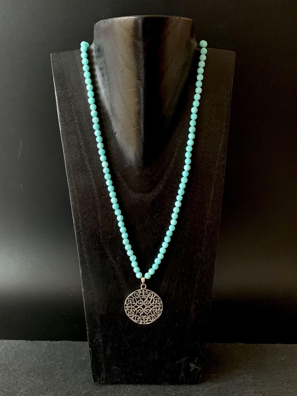 Colliers: Amazonit Halskette - Sterling Silber – Neuf avec emballage d'origine à Rüschlikon par ThereseJewelryDesign 2