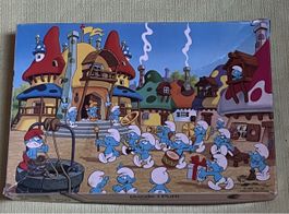 Puzzle Schtroumpfs Vintage 100 pièces complet. Rare!