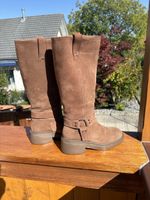 Damen Stiefel Wildleder braun neuwertiger Zustand