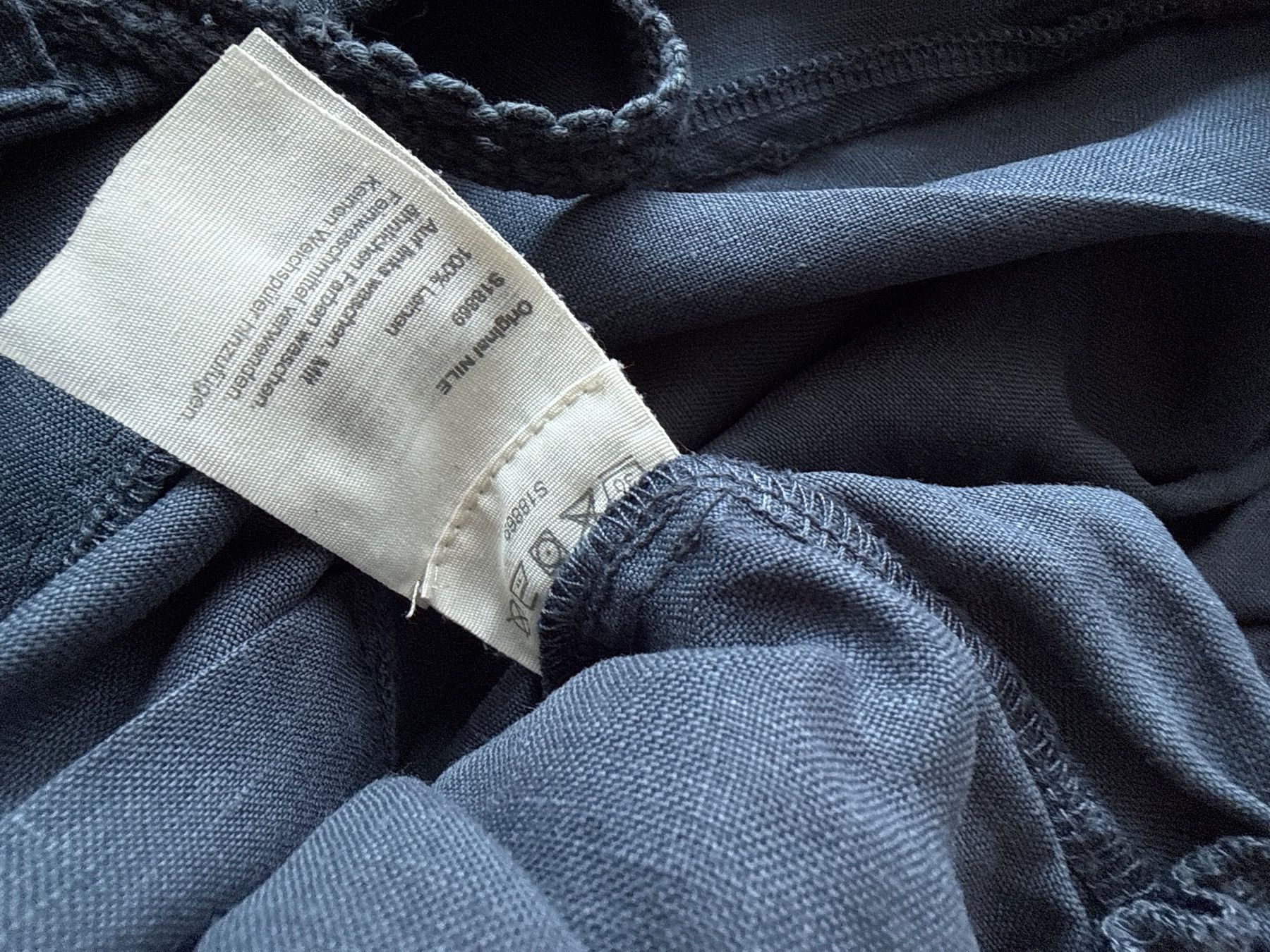 Nile Pantaloni: Leinenhose Nile dunkelblau Gr. M – Usato da Winterthur venduto da britsi 3