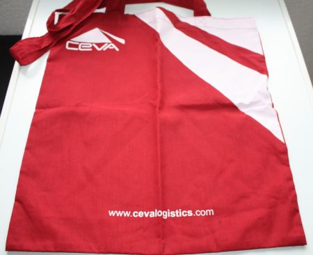 Stofftasche Ceva Logistics rot weiss - unbenutzt