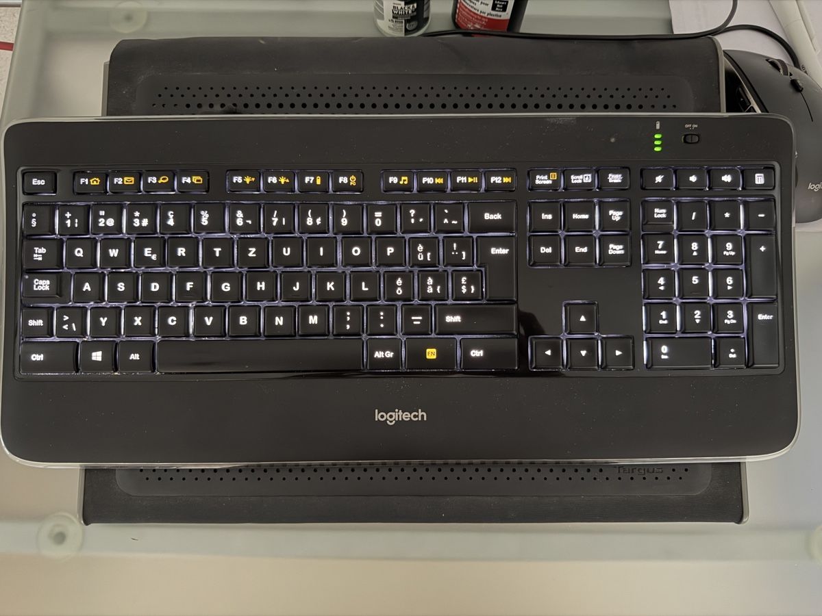 Logitech Tastiere: Logitech beleuchtete Tastatur mit Maus BUNDLE – Nuovo (secondo la descrizione) da Basel venduto da Frenchie-Bulldog
