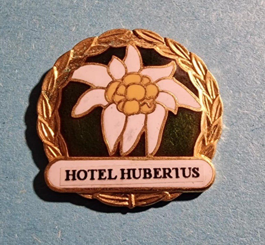 Placchette & Badge: Pin Edelweiss Hotel Hubertus – Usato da Härkingen venduto da specialshapes