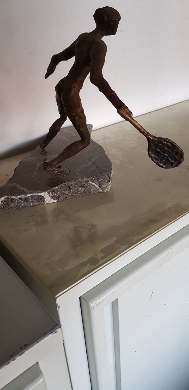 Sculture & Statue: Bronce Tennis-Skulptur – Usato da Schaffhausen venduto da beny06 3