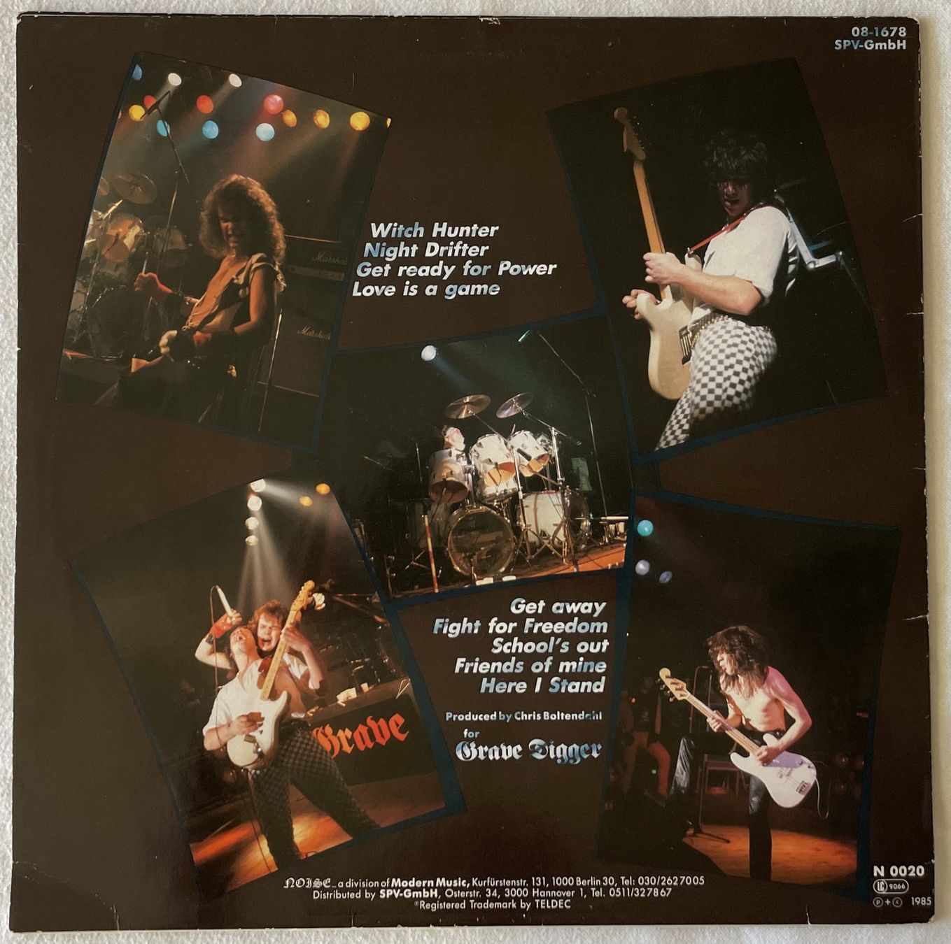 Schallplatten: Grave Digger - Witch Hunter - LP - 1985 - First Press - OIS – Gebraucht aus Uster von Zardodel 1