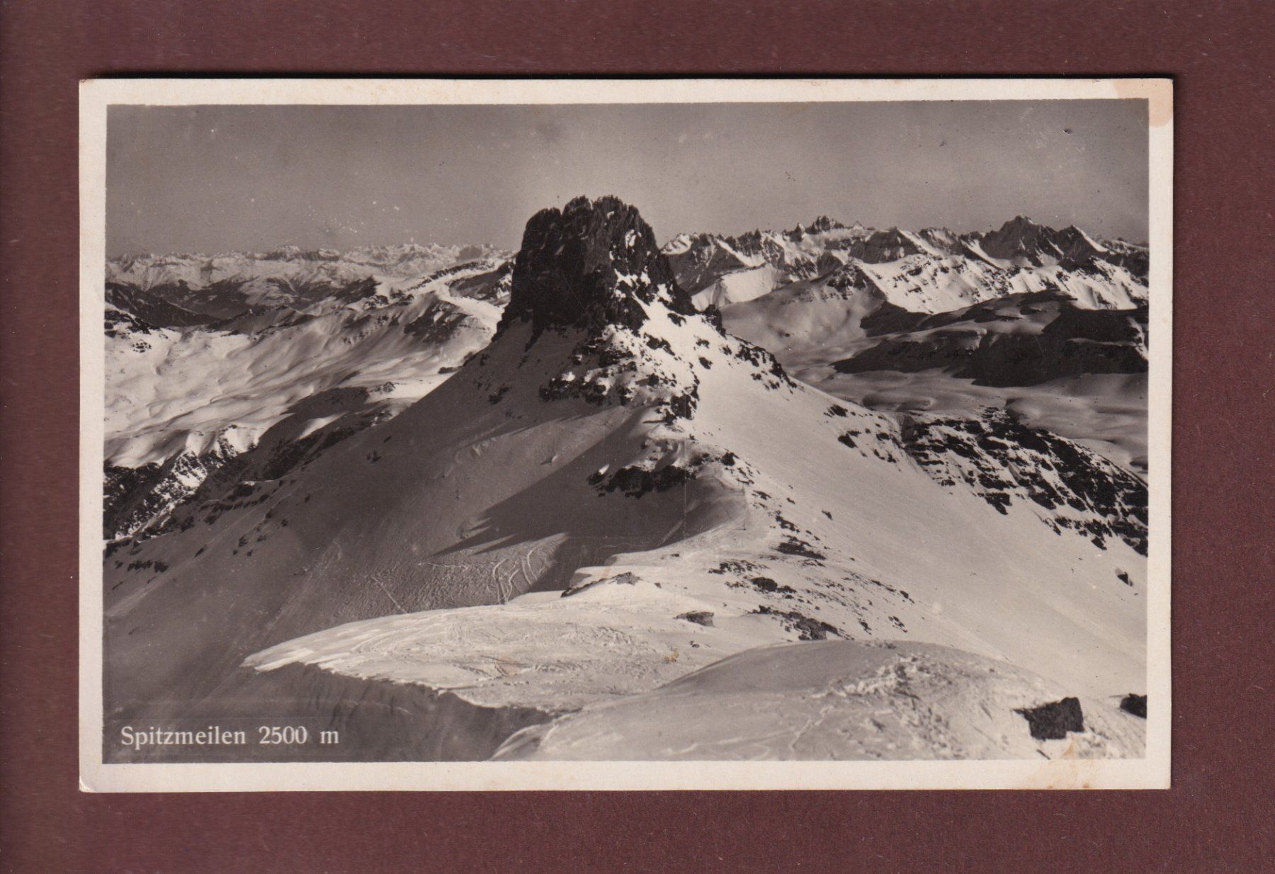 Cartoline postali: Flumserberg - SPITZMEILEN - 1930 – Usato da Pully venduto da nicecards