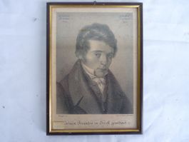 Stich D. R. Schinz gerahmt antik gebraucht 1794-1830