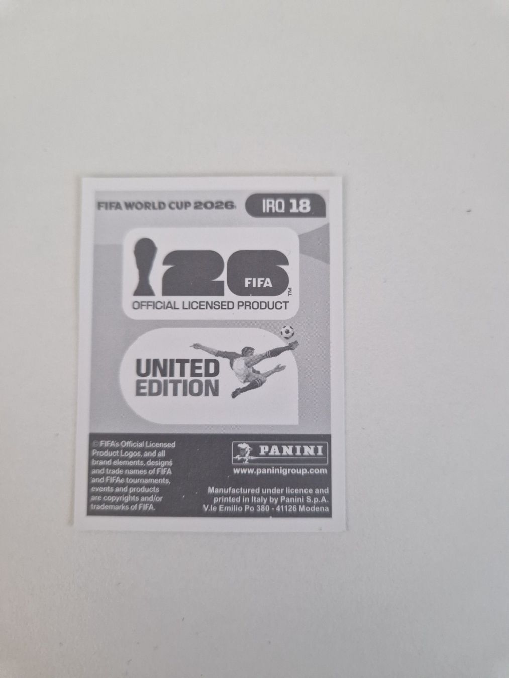 Panini Sammelbilder & Trading cards: Panini Sticker IRQ18 – Neu (gemäss Beschreibung) aus Stüsslingen von white_angel86 1