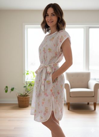 Blumenkleid mit Strass | 1 Size Grösse 38 - 42