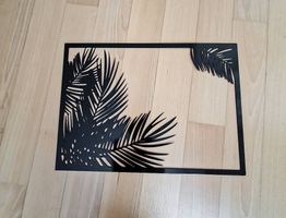Metallbild, Bild, Palme, Wandbild, Outdoor, Dekoration, Deko