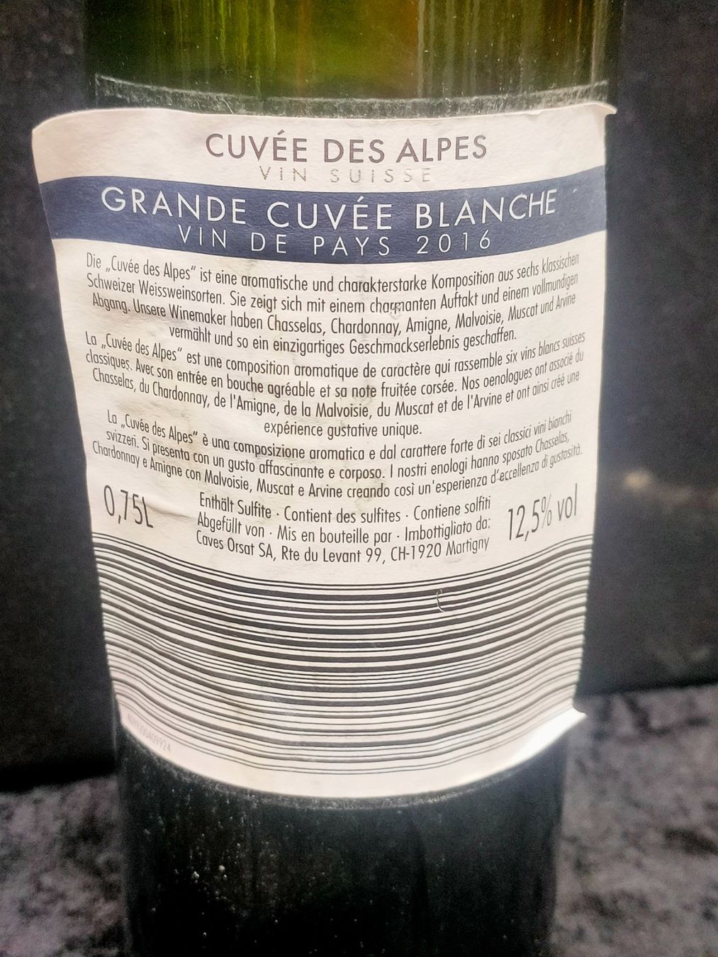 Vino: CUVÉE DES ALPES 2016 – Nuovo (secondo la descrizione) da Genève venduto da Leboucheoreilles 3