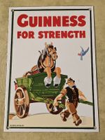 Guinness Blechschild „For Strength“ – 18x25cm