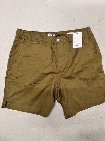 Esprit kurze Leinenhosen Herren Größe 34
