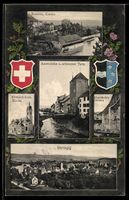 Brugg, Aarebrücke und schwarzer Turm, K