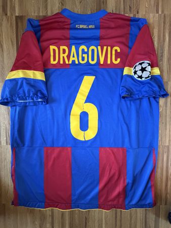 Original Dragovic FC Basel 2010/11 XL Trikot UCL