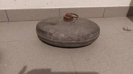 Antike Wärmeflasche/ Bettflasche/ Fusswärmer mit Henkel