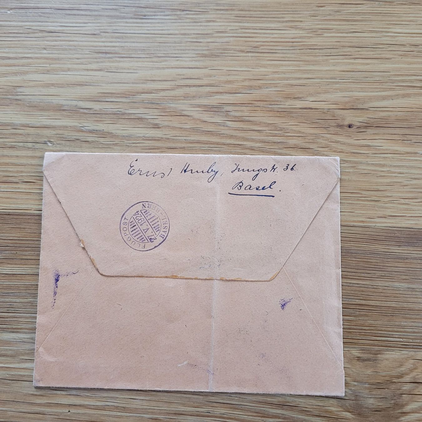 Alle Briefmarken: Luftpost R Basel Mustermesse 1924 Bern – Gebraucht aus Biel/Bienne von Destockweb 1