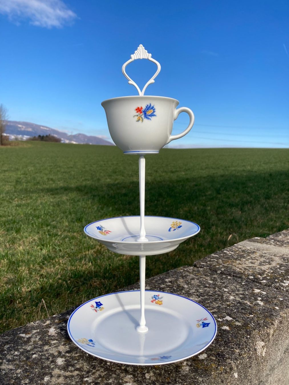 Teller: Etagere mit Gedeck Langenthal 1932/33 – Gebraucht aus Subingen von ArtBead
