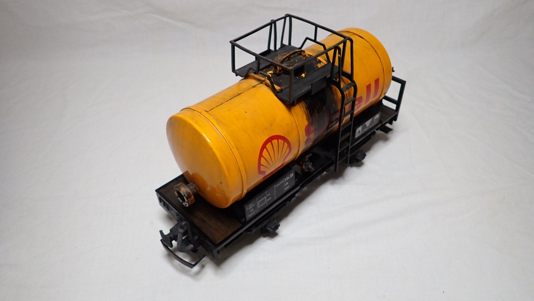 LGB Modellini di ferrovie: LGB 4040 Shell® Kesselwagen – Usato da Mettmenstetten venduto da Nose 4