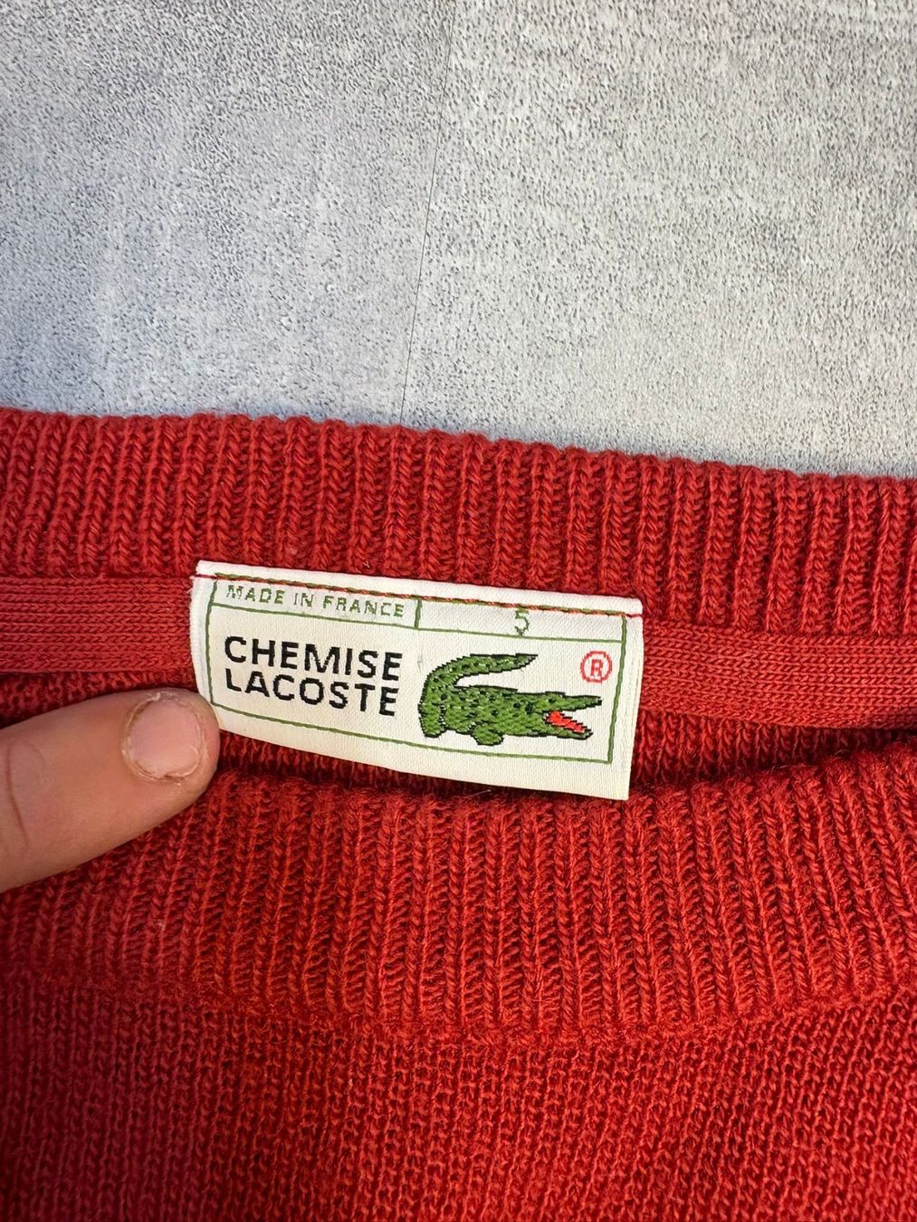 Lacoste Maglioni & Felpe: Lacoste Sweater Rot - Grösse L – Nuovo (secondo la descrizione) da Werdenberg venduto da hase.vintage 2