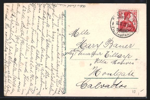 Cartoline postali: AK St. Gallen, Häuser am Rosenberg – Usato da Berlin venduto da bartko-reher 1