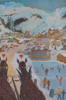 🎿 Schulwandbild Nr. 174: „Kurort im Winter“