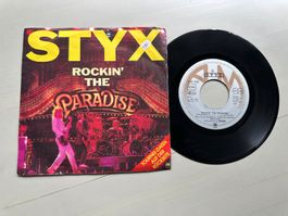STYX tolle Single Kult Rockin' the paradise TOMMY SHAW 80's