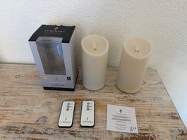 2x Luminara Outdoor Kerze mit Timer