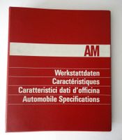 Werkstattdaten 1981 AM-Ordner,66 Seiten; Ami,D,E,Fr.It. etc.