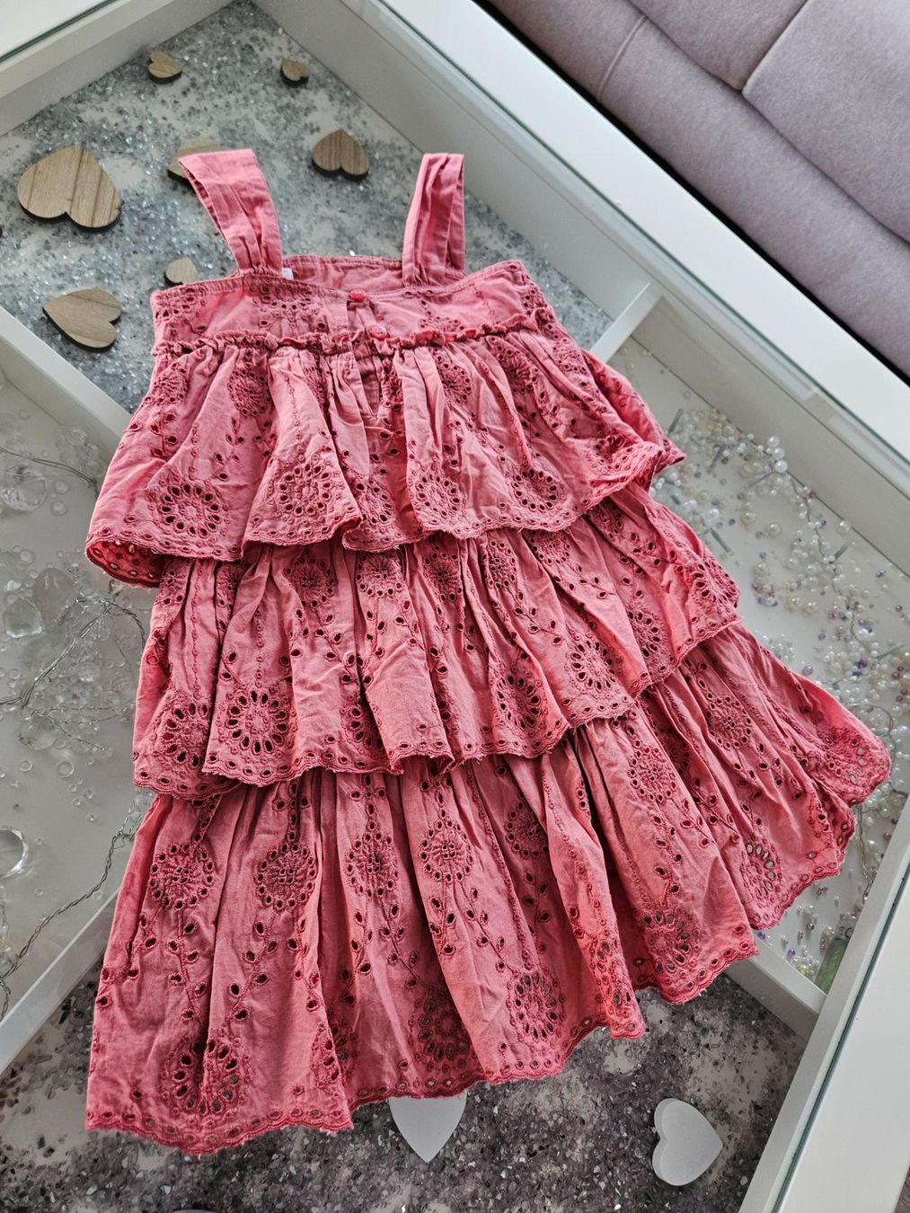 Next Kleider & Röcke: Süsses Sommerkleid Next Grösse 92 /98 mit spitzenmuster – Gebraucht aus Unterägeri von Sleepbear 4