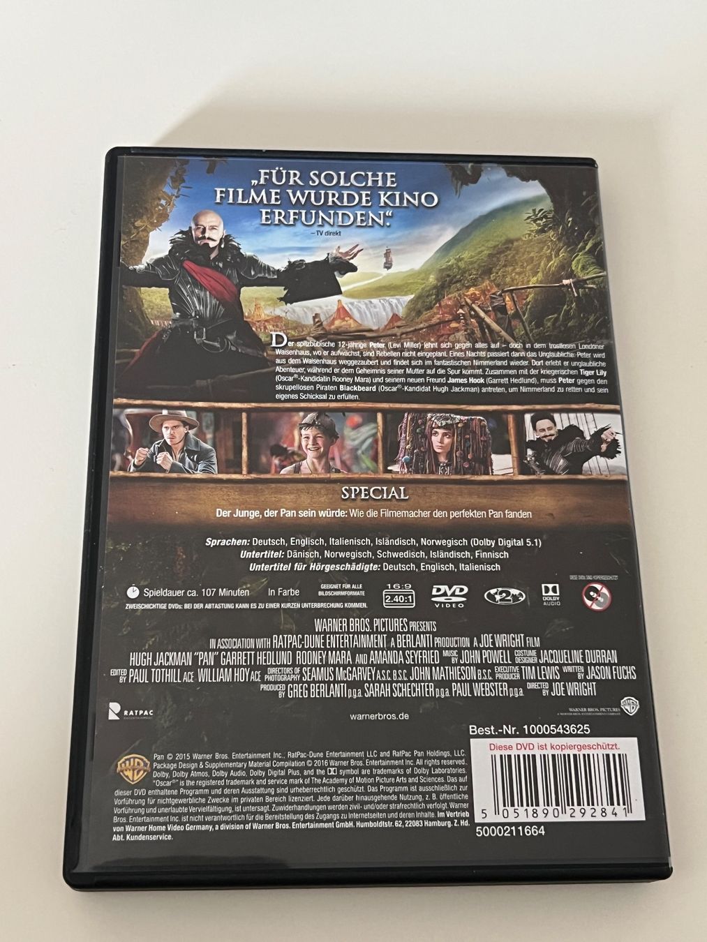 Tutti i DVDs: PAN - DVD - Peter Pan – Usato da Altstätten SG venduto da sheamus 1