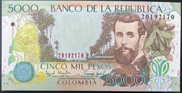 Colombia 5000 Pesos 1998 - non circ./unz