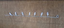 Neues Silberarmband mit Federli