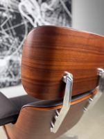 Designer Lounge Sessel und Ottoman, Echtes Leder