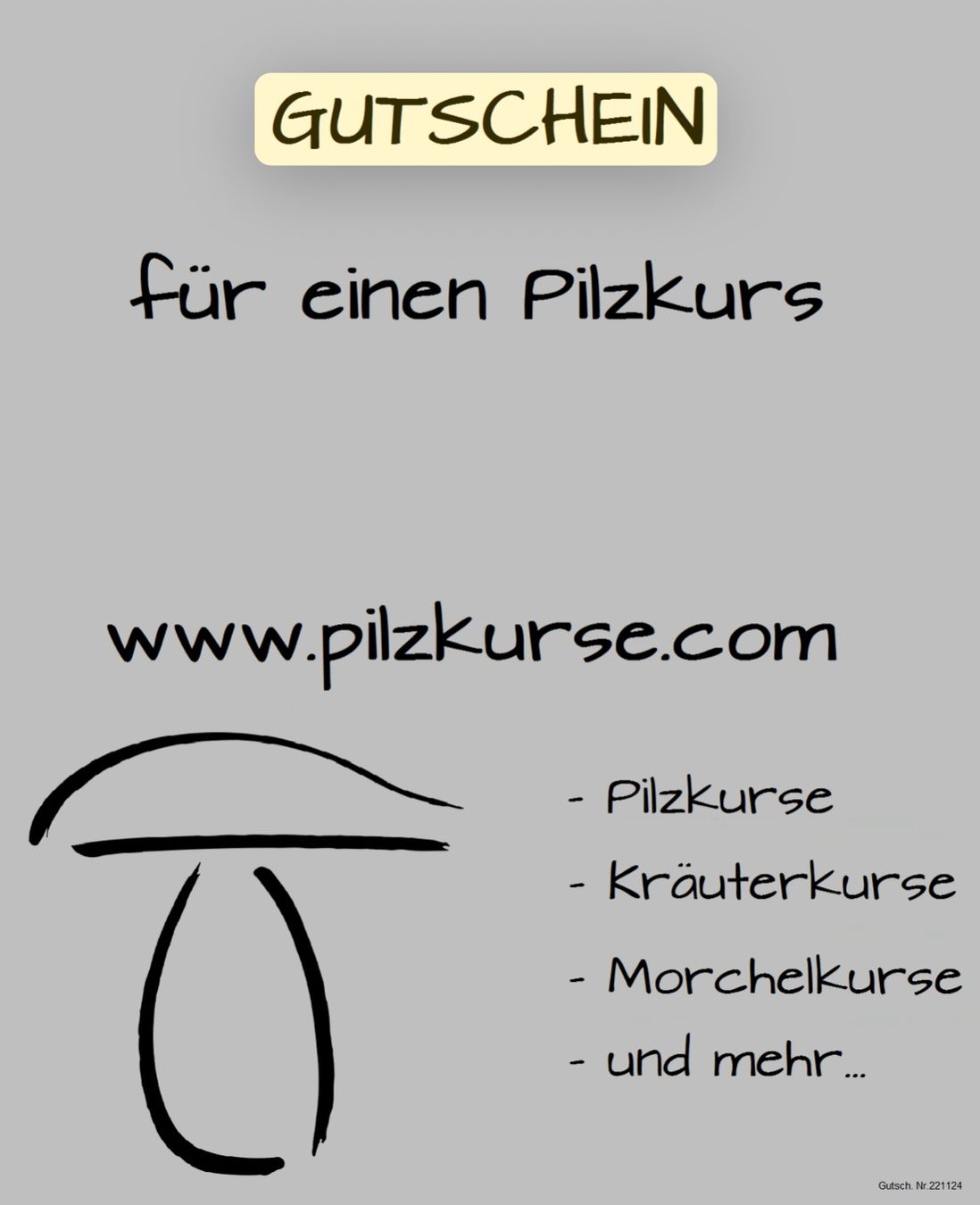Gutscheine: Gutschein Pilzkurs – Neu (gemäss Beschreibung) aus Safenwil von bur_yd7w